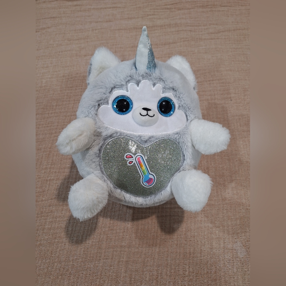 Plush Unicorn Stuffed Animal - Gray and White Zuru Puppycorn Husky Girls Soft